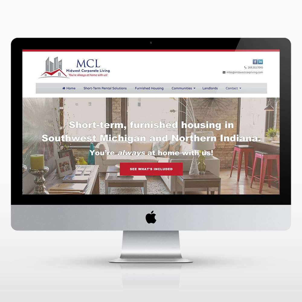Corporate Rental Website Design