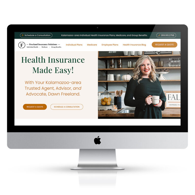 Website Design for Health Insurance Agent