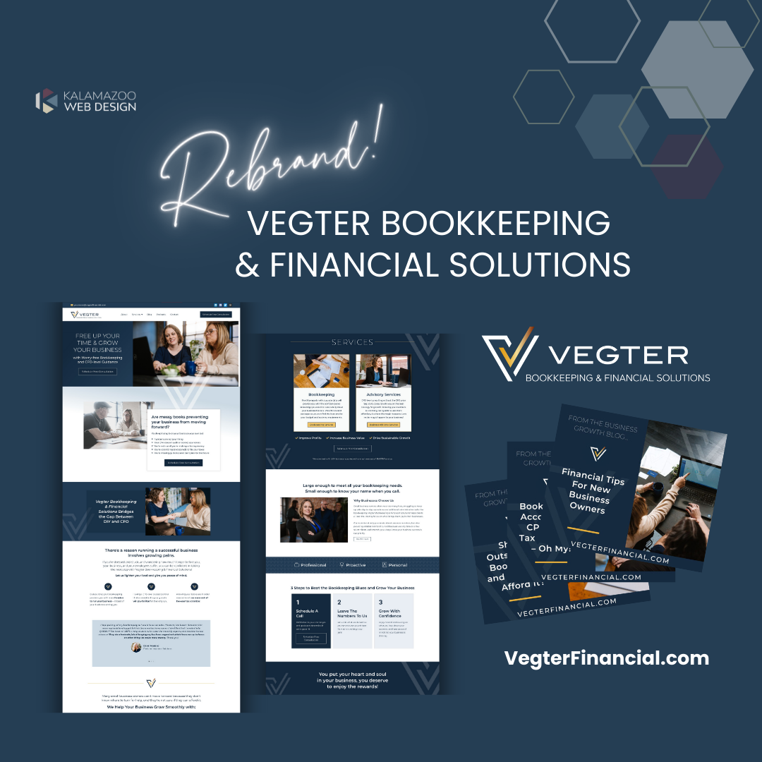 bookkeeper branding and website design
