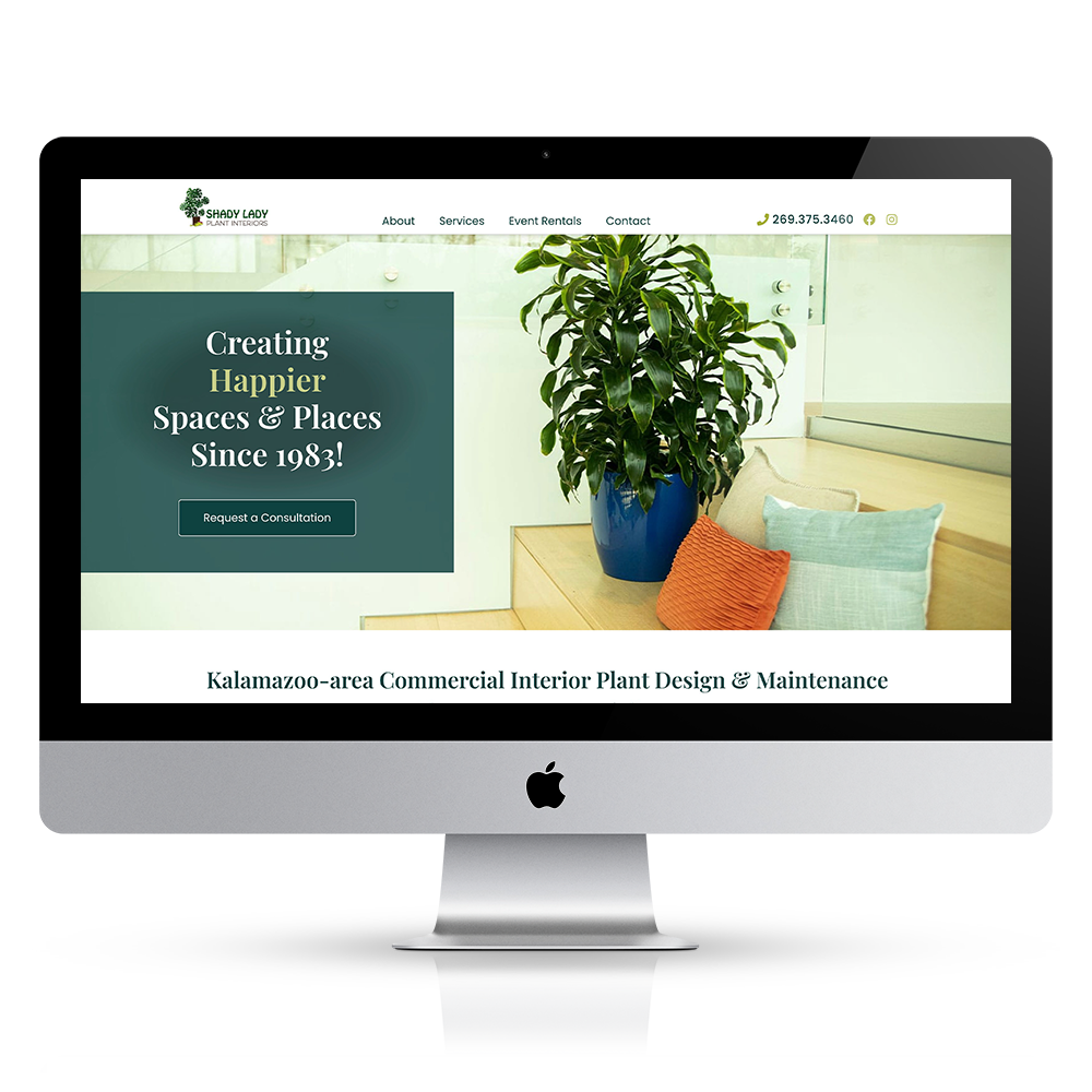 Interior plantscape website design