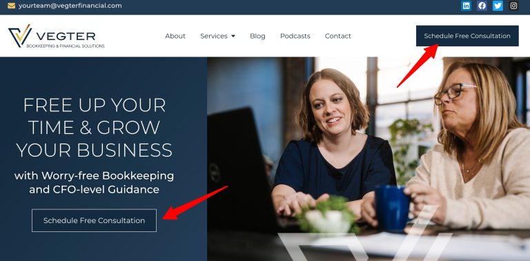 Example of a good CTA