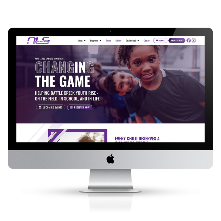 Youth Sports Ministry Website Design